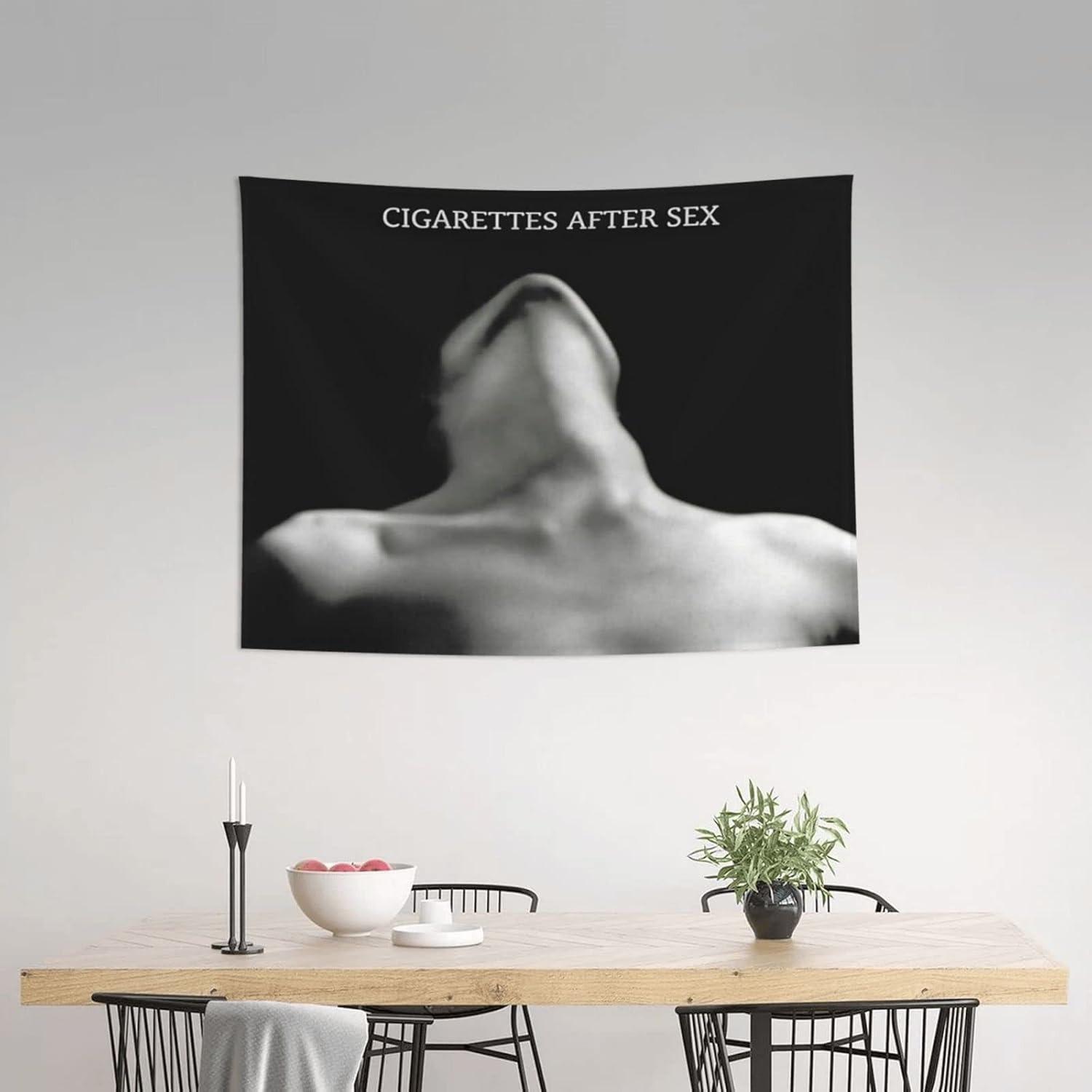 Cigarettes After Sex Tapestry Funny Tapestrys Meme Tapestries Wall Hanging Art Poster for Bedroom Living Room
