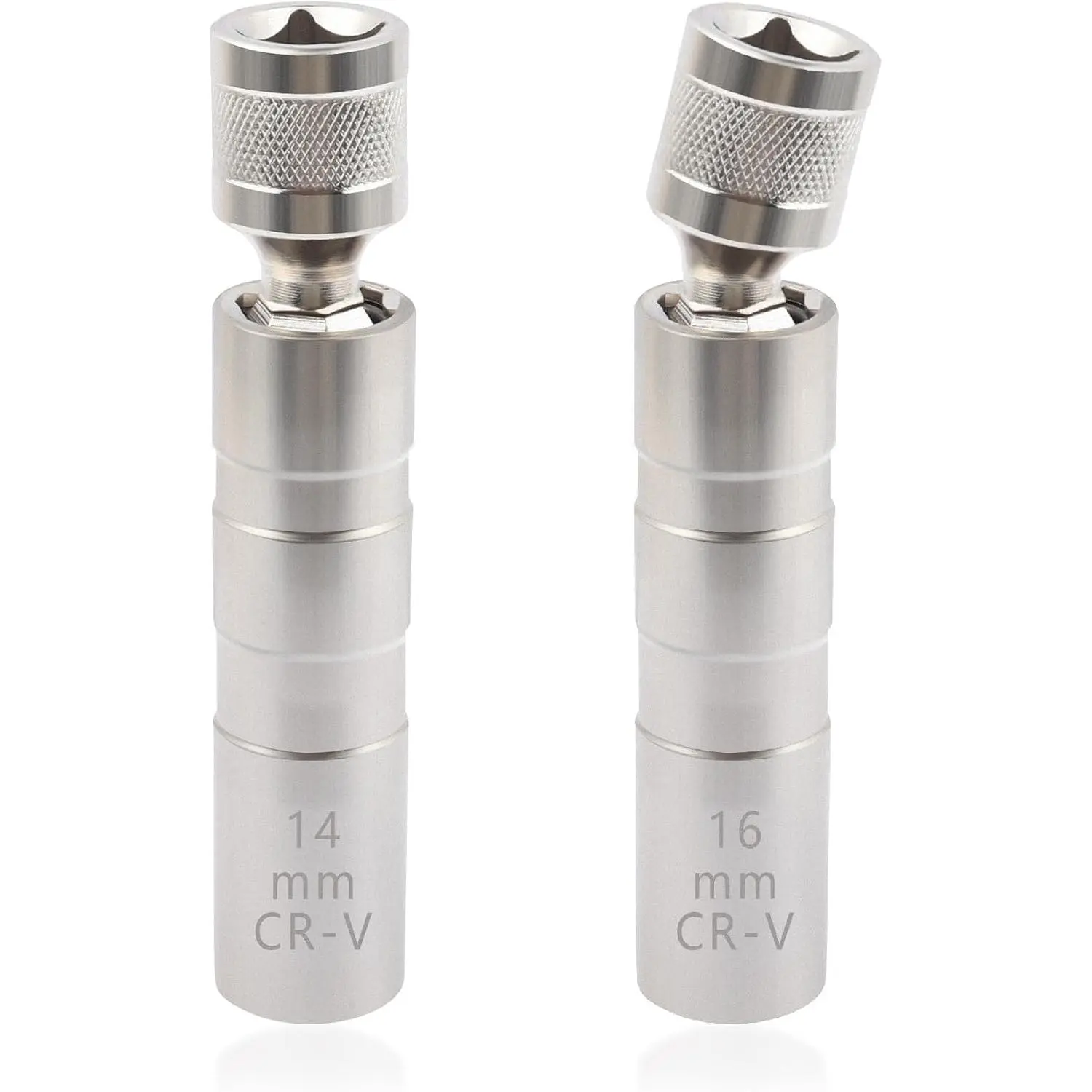 16mm&14mm Spark Plug Socket,Thin Wall 12 Points 3/8" Drive Spark Plug  Compatible with    ,CRV Steel  Spark Plug Socket Set  Tools (14mm+16mm)