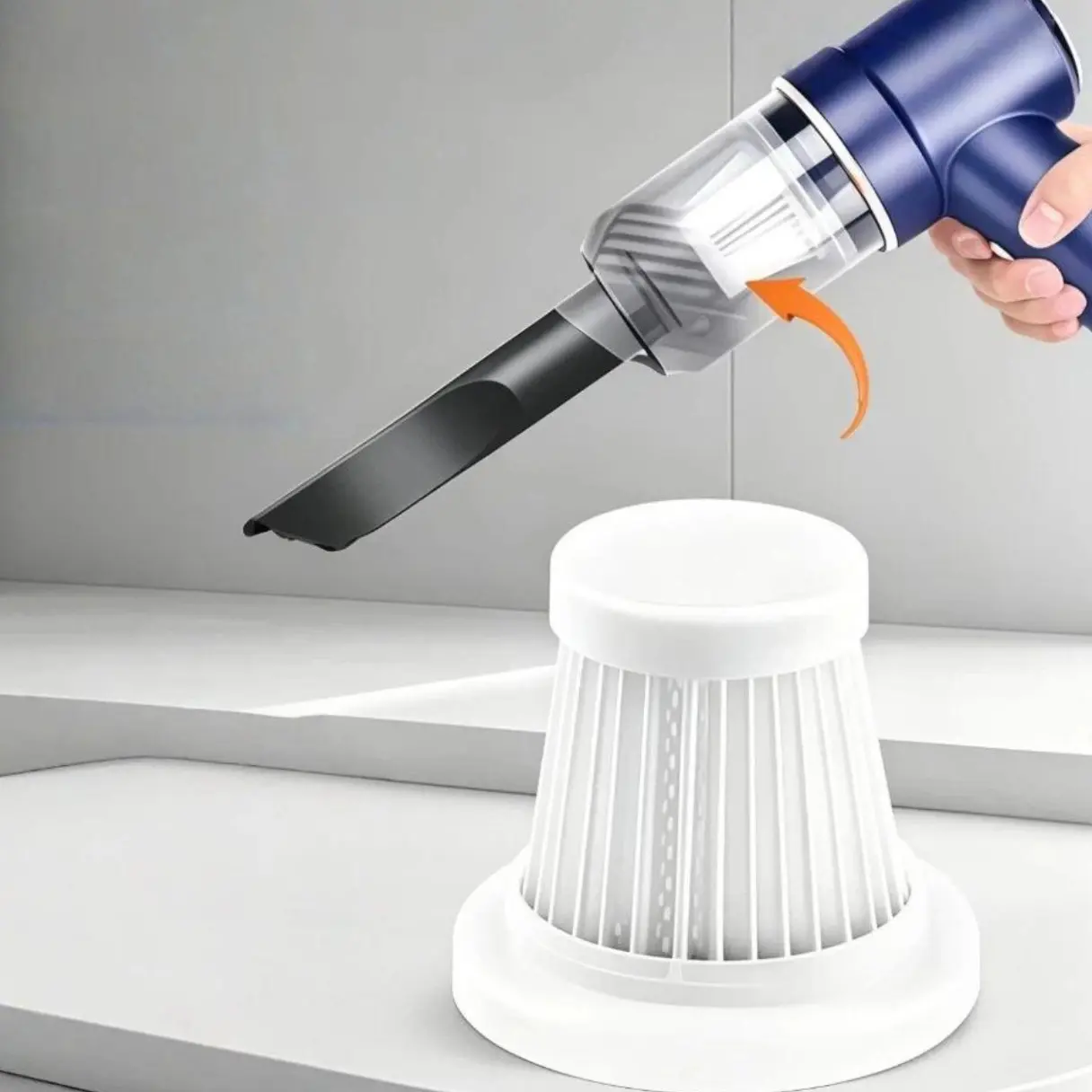 5Pcs Washable Filter Wireless Handheld Car Vacuum Cleaner Replacement Filter Element Set