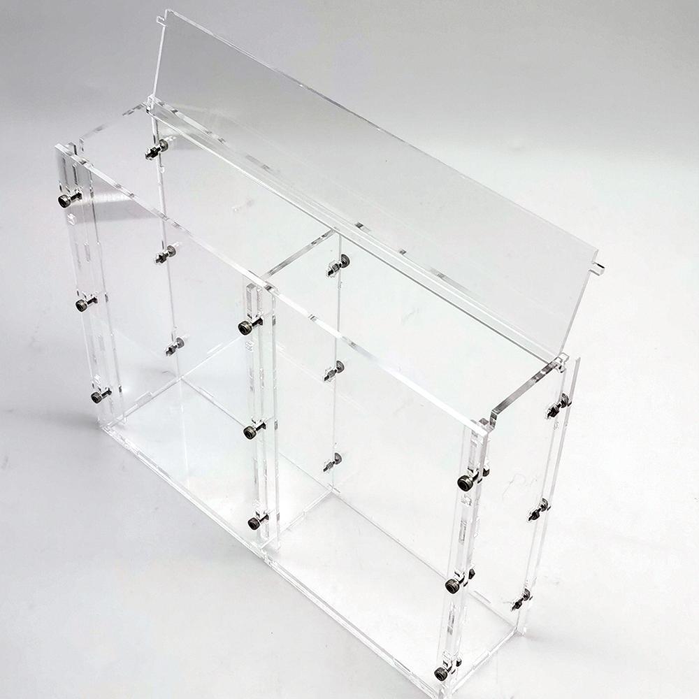 Bob 1/64 Model Car Display Case (without cars in pictures) For Hotwheels Acrylic Transparent High Grade Screw Fixed Display Box