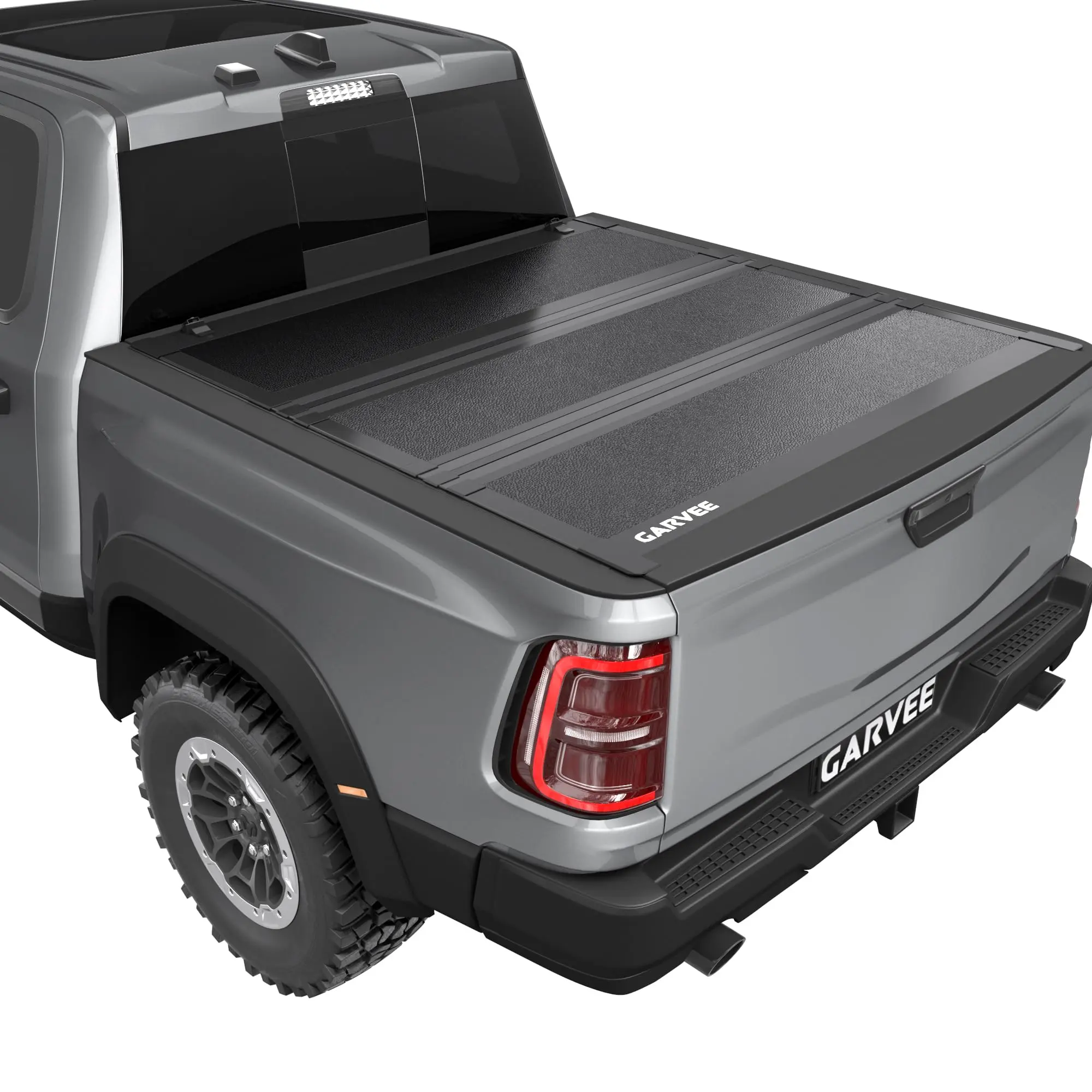 Low-Profile Hard Tri-Fold Tonneau Cover, Truck Bed Cover for 2019-2026 Chevrolet Silverado 1500 & GMC Sierra 1500 5'10" (69.9") Short Bed - Flush Mount