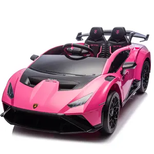 24V Licensed Lamborghini Huracan Kids Ride On Drift Car with Parent Remote, 360 Spin, Bluetooth, LED Lights