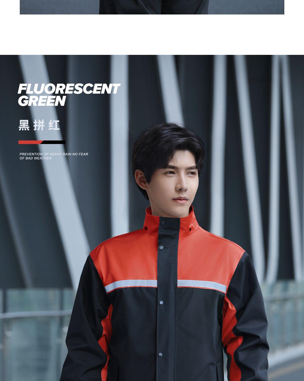 Men'S Raincoat And Rainpants Set, Two-Piece Long Style, Full-Body Rain Protection, Specifically Designed For Electric Motorcycle Delivery Riders Men'S Rain Suit High Visibility Reflective Work Rain Jacket Pants For All Sport Farm Fishing Motorcycle