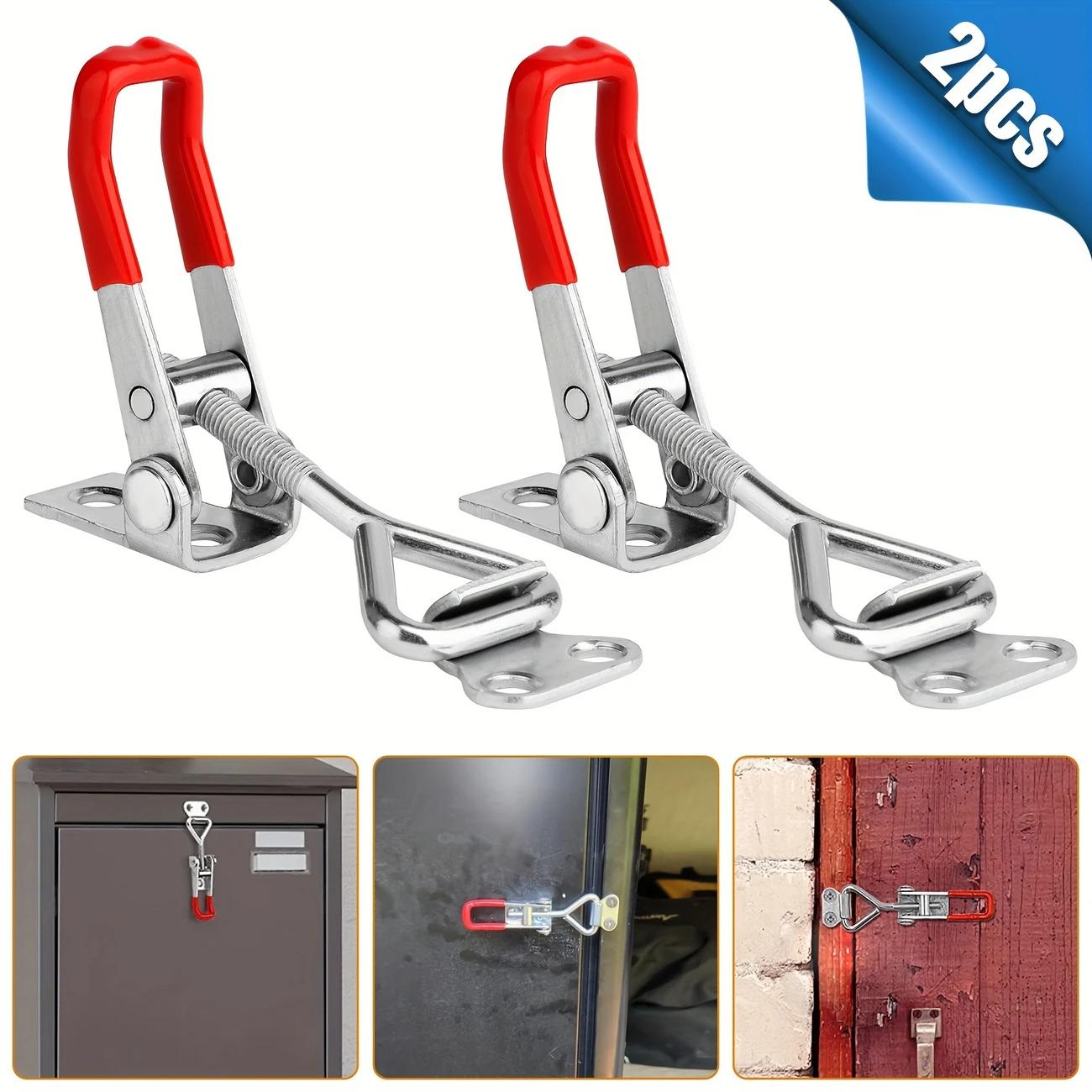 Metal Toggle Clamp, Adjustable Quick Release Latch, Door Bolt Locking Clip for Secure Fixing Case, Catch