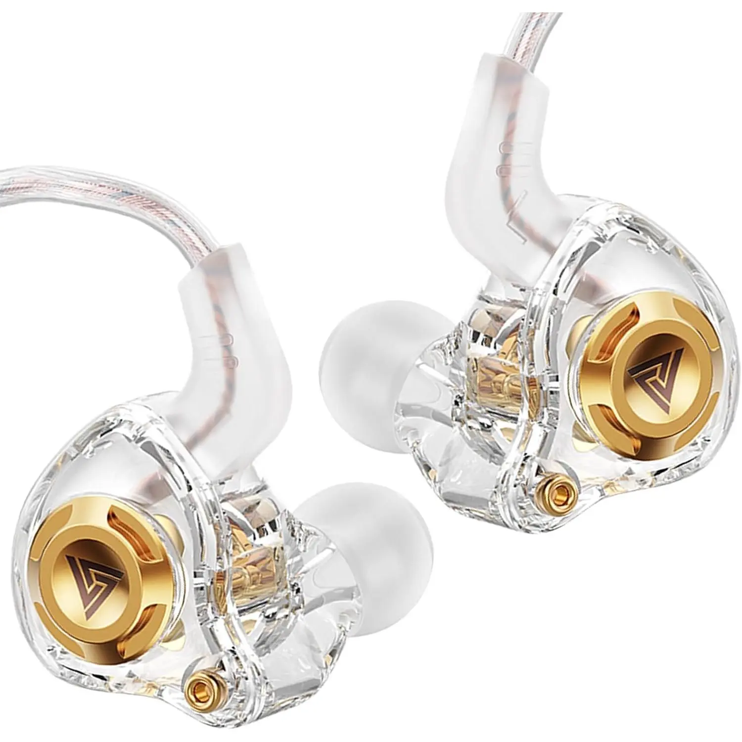 Wired IEM Earbuds, QKZ Ak6 SRS Gaming Headphones in-Ear  with 11mm DD for  Clear Hi-Res Sound,Earphones with Microphone&OFC  for Gaming,Video Musicians, Singers
