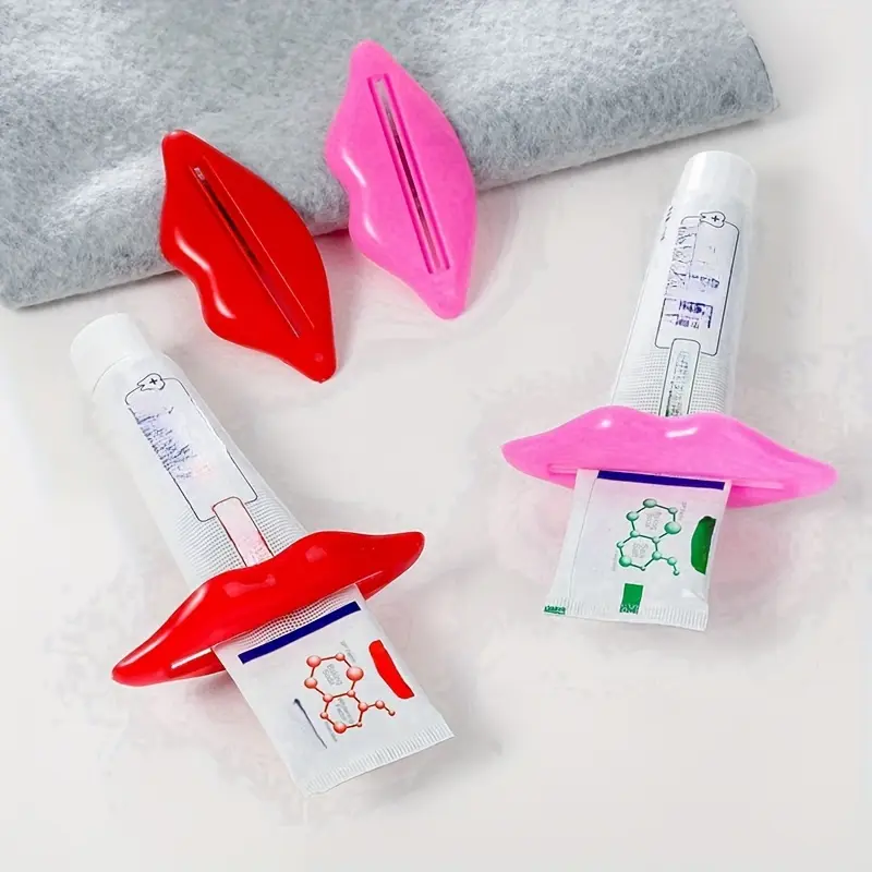 2pcs Set - Multi-Functional Squeezer, Multi-Functional Lip-Shaped Squeezer, Manual Toothpaste Squeezer, Random Color