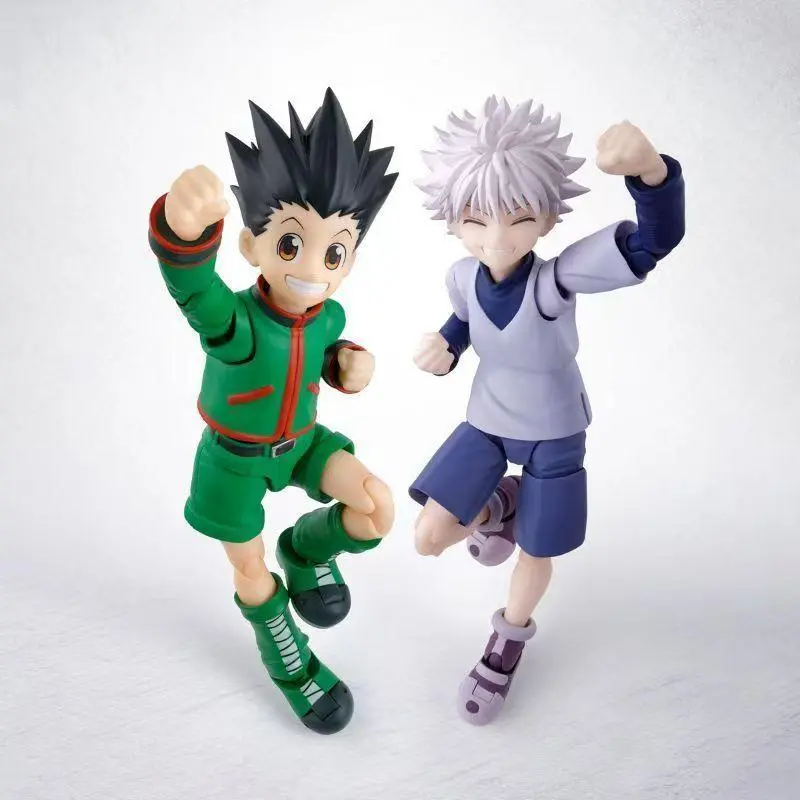 Hunter x Hunter Gon Freecss Killua Zoldyck SHF KO Articulated Action Figure Anime Collectible Model Toys Full Payment for Fans