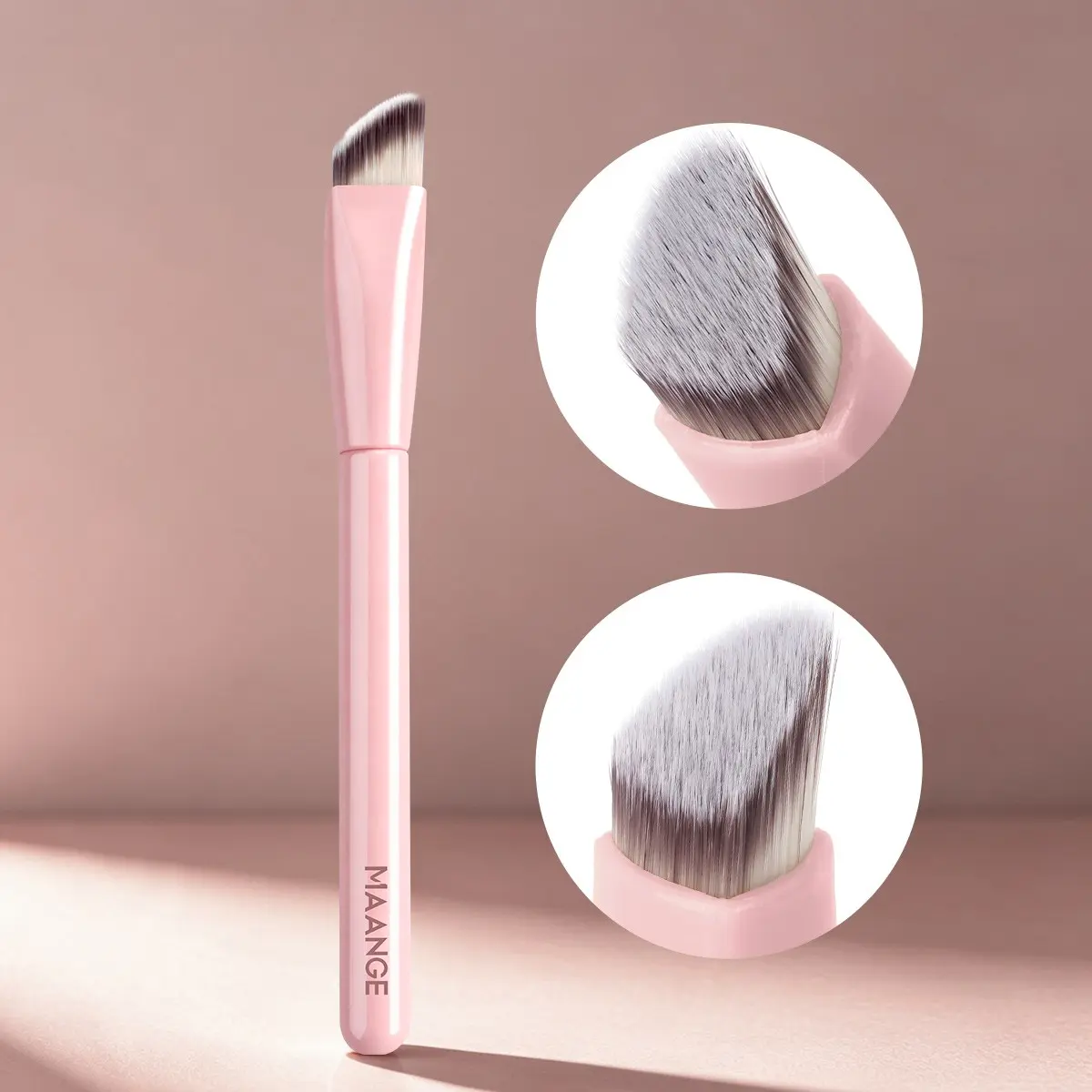 Maange Facial Makeup Brush Set, Face Makeup Brush, Triangle Highlighter Brush, Foundation Brush, Concealer Brush, Contour Brush, Beauty Tool for Women and Girls