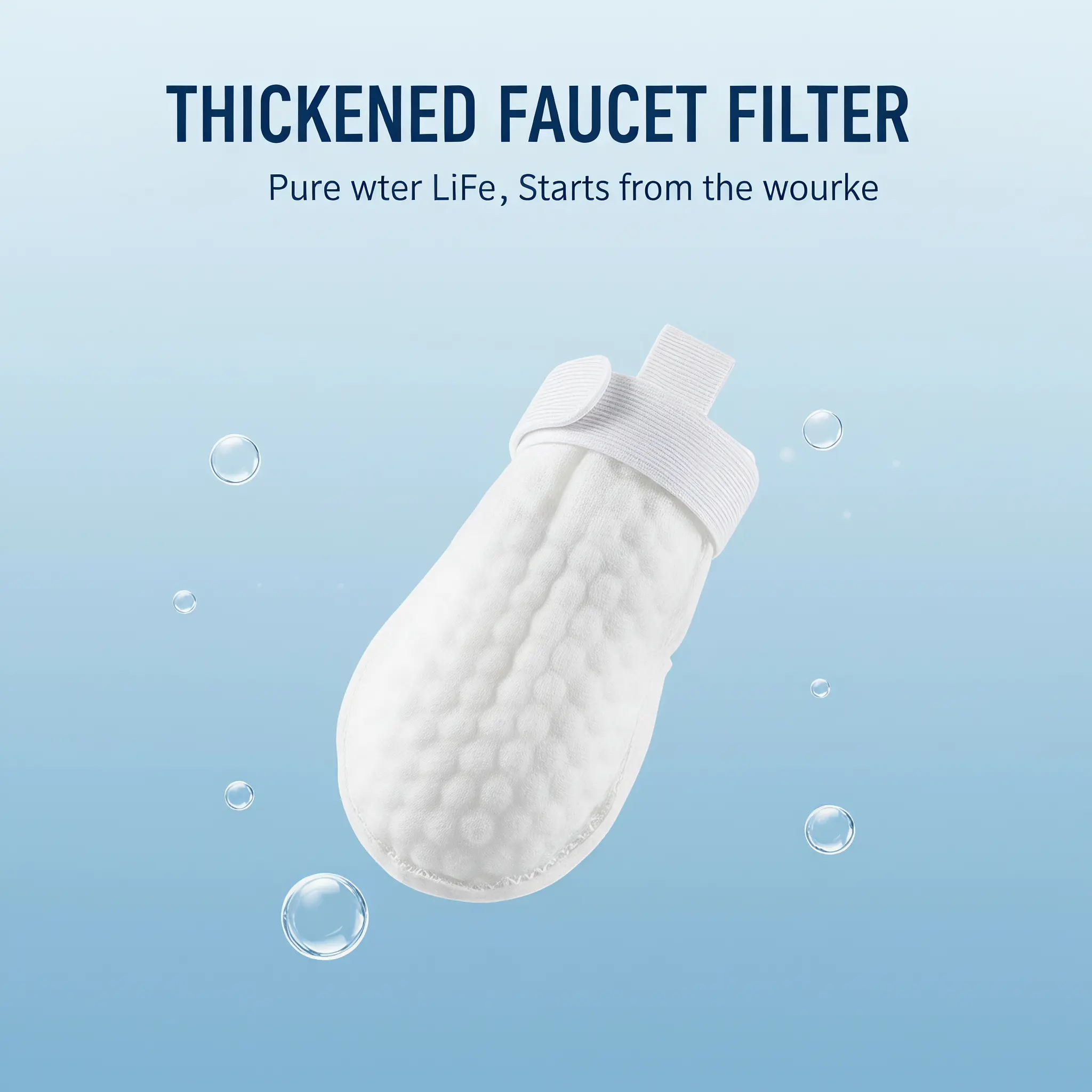 Thickened Material Disposable Faucet Filter Bag, Universal Kitchen Tap Water Purifier Sock for Rust and Sediment Removal from Well or Spring Tap Sources, Purify Water, Remove Rust Sediment, Water Filter For Sink Faucet, Rust Removal