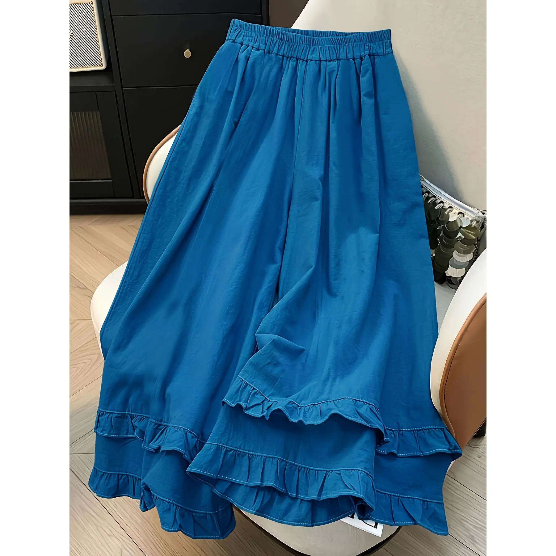 Summer Linen Embroidered Loose Casual Women'S Pants