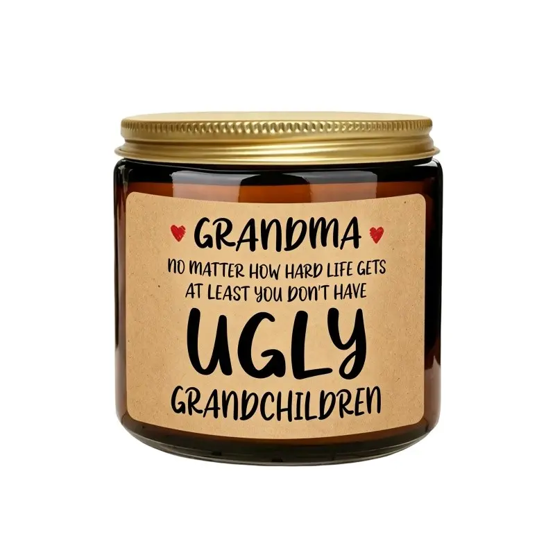 Grandma Gifts, Christmas Gifts for Grandma, Lavender Scented Soy Wax Candle Decor, Grandmas Birthday Gift from Grandchildren, Granddaughter, Grandkids