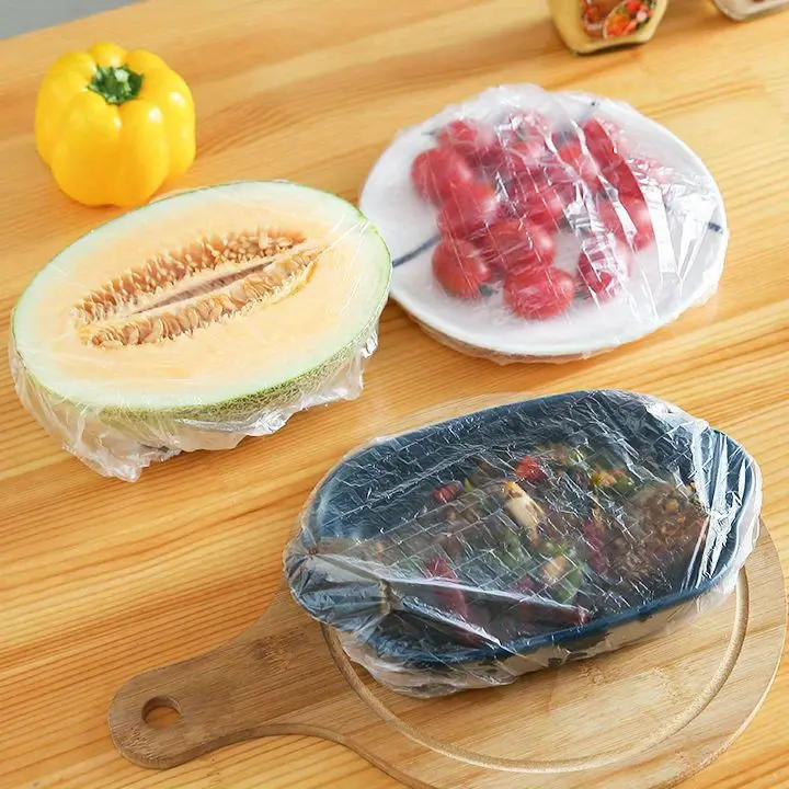 Trending 500 Count FCM Compliant Disposable Elastic Food Wrap Covers, Oversized Universal Bowl & Plate Sleeves, Food Grade Fresh Preserving Lids for Household Daily Kitchen Meal Prep
