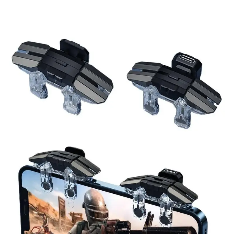 Advanced Pubg Mobile Controller, Six-Finger Burst Fire, Pulse Button, Auto Trigger, Compatible with iPhone Android iPad, Gift for Boys