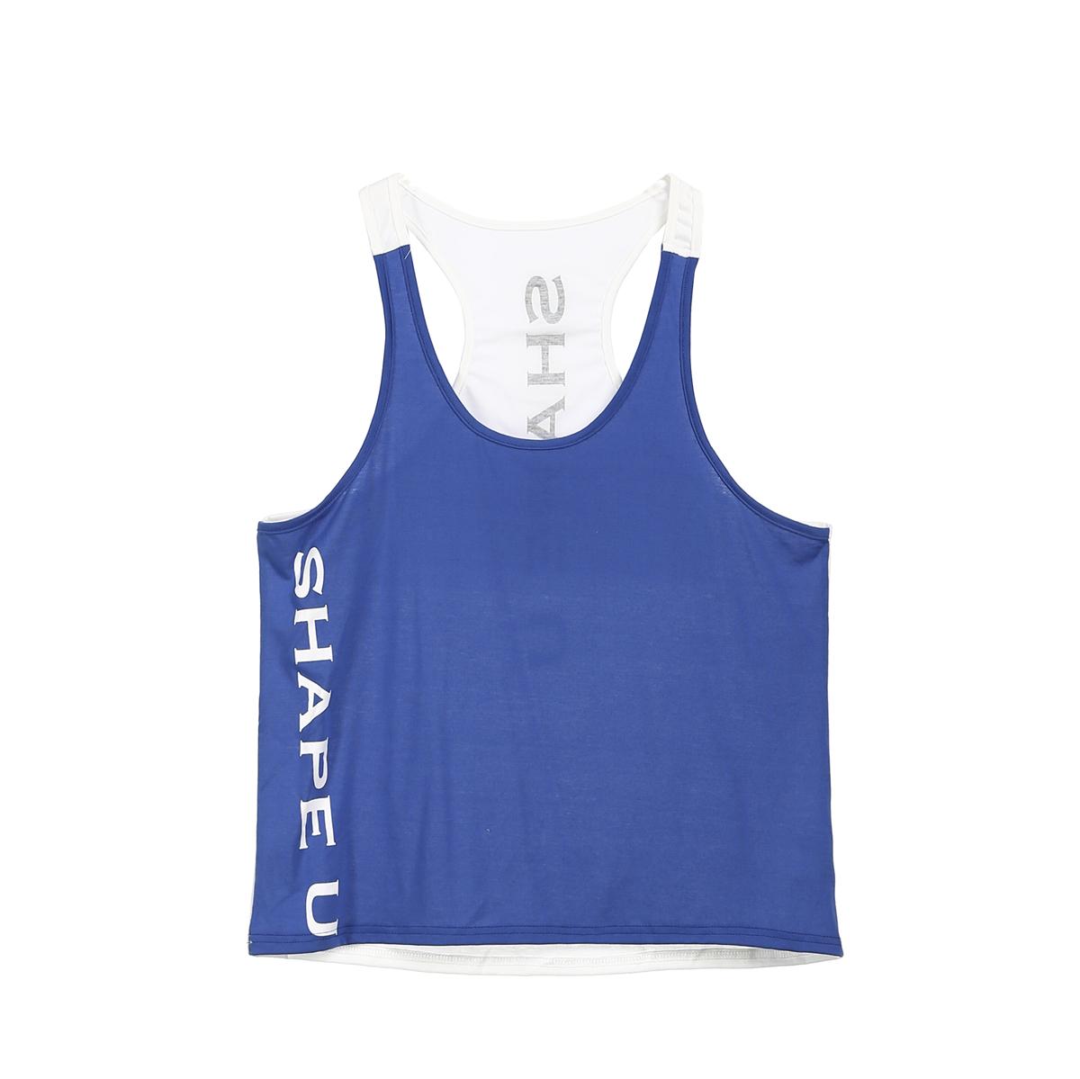 Men Solid Gym Stringer Tank Top Bodybuilding Fitness Singlets Muscle Vest Tees Sport Clothing