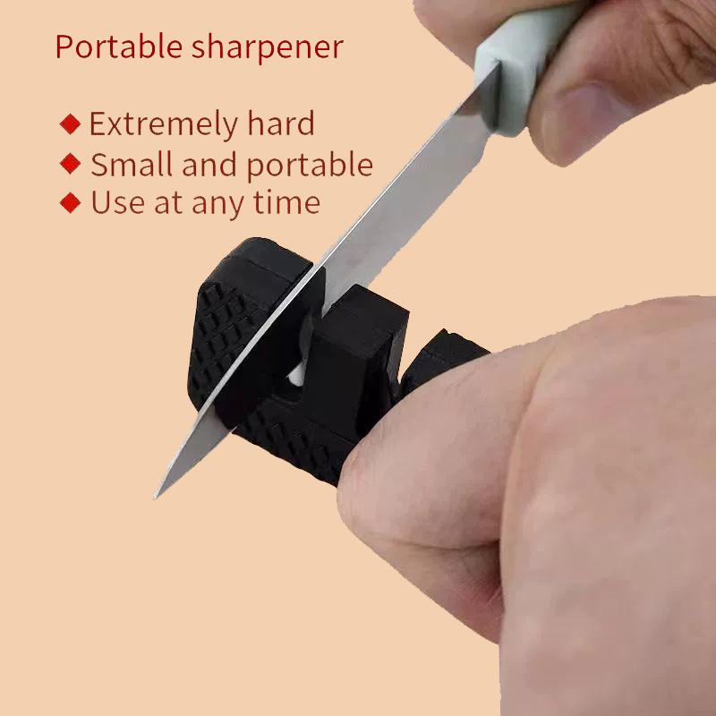 Portable Mini Rectangular Knife Sharpener for Outdoor Camping, Multi-Functional Pocket Sharpener Tool, Camping Knife Sharpening Stone