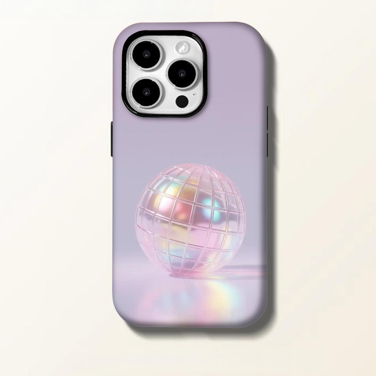 Holographic, disco ball Soft And Hard Two-In-One Film Printed Full Pattern Case For IPhone 16 15 14 13 1211 Pro Max Plus Phone Case