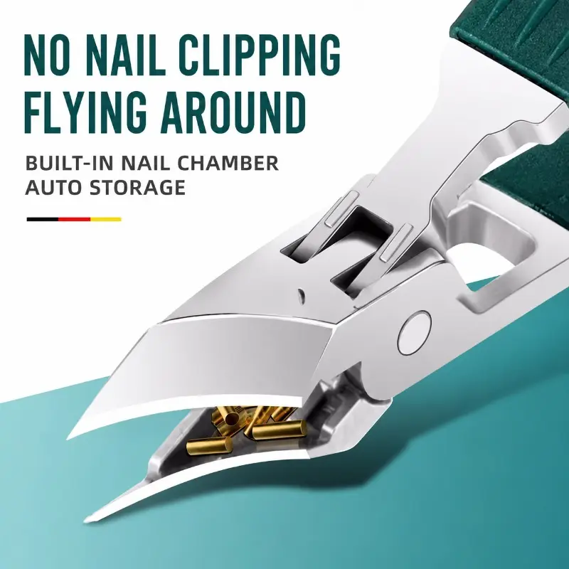 Precision Ingrown Toenail Clipper – Angled Blade, Splash-Proof Design, Sharp Heavy Duty Trimmer for Thick Nails, Home Use Nail Care Tool
