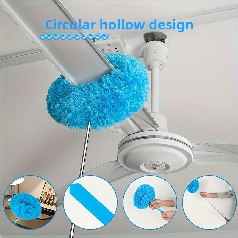 Electrostatic Dust Cleaning Tool, Household Retractable Duster for High Ceiling & Deep Cleaning, Retractable Microfiber Duster, Ceiling Fan Cleaning Brush, Reusable and Effortless Cleaning, Ideal for RV, Home and Daily Use