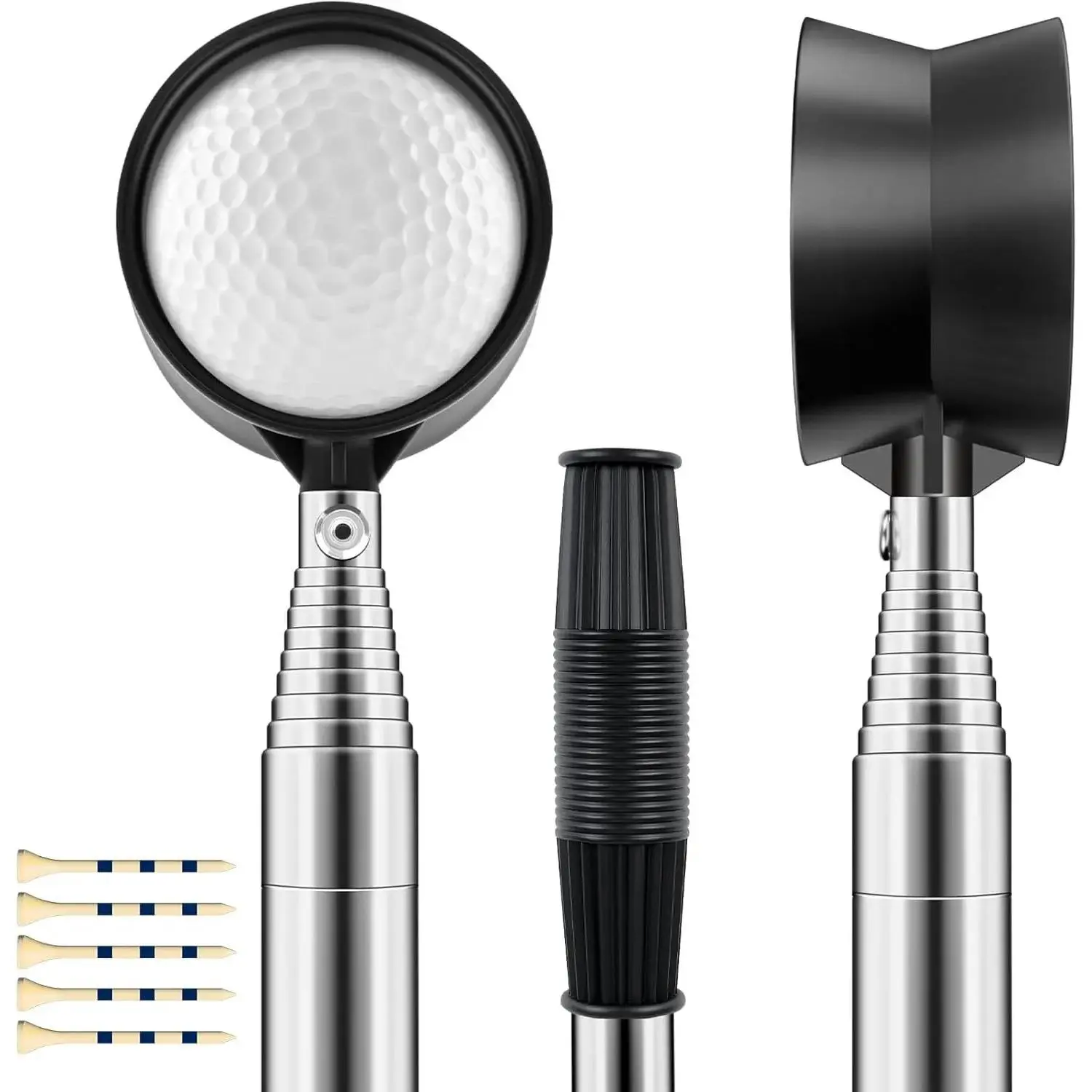 9Ft Golf Ball Retriever Telescopic, Stainless Golf Ball Retriever for Water, Golf Ball Grabber, Golf Accessories Gifts for Men Women Yifanyou Sports