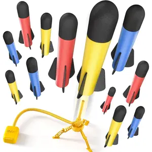 Rocket Launcher for Kids, 12 Foam Rockets and Launcher Pad, Launch up to 100+ft, Kids Outdoor Toys, Birthday Gift Toys for Kids Boys Girls Age 3 4 5 6 + Years Oldfidget toys