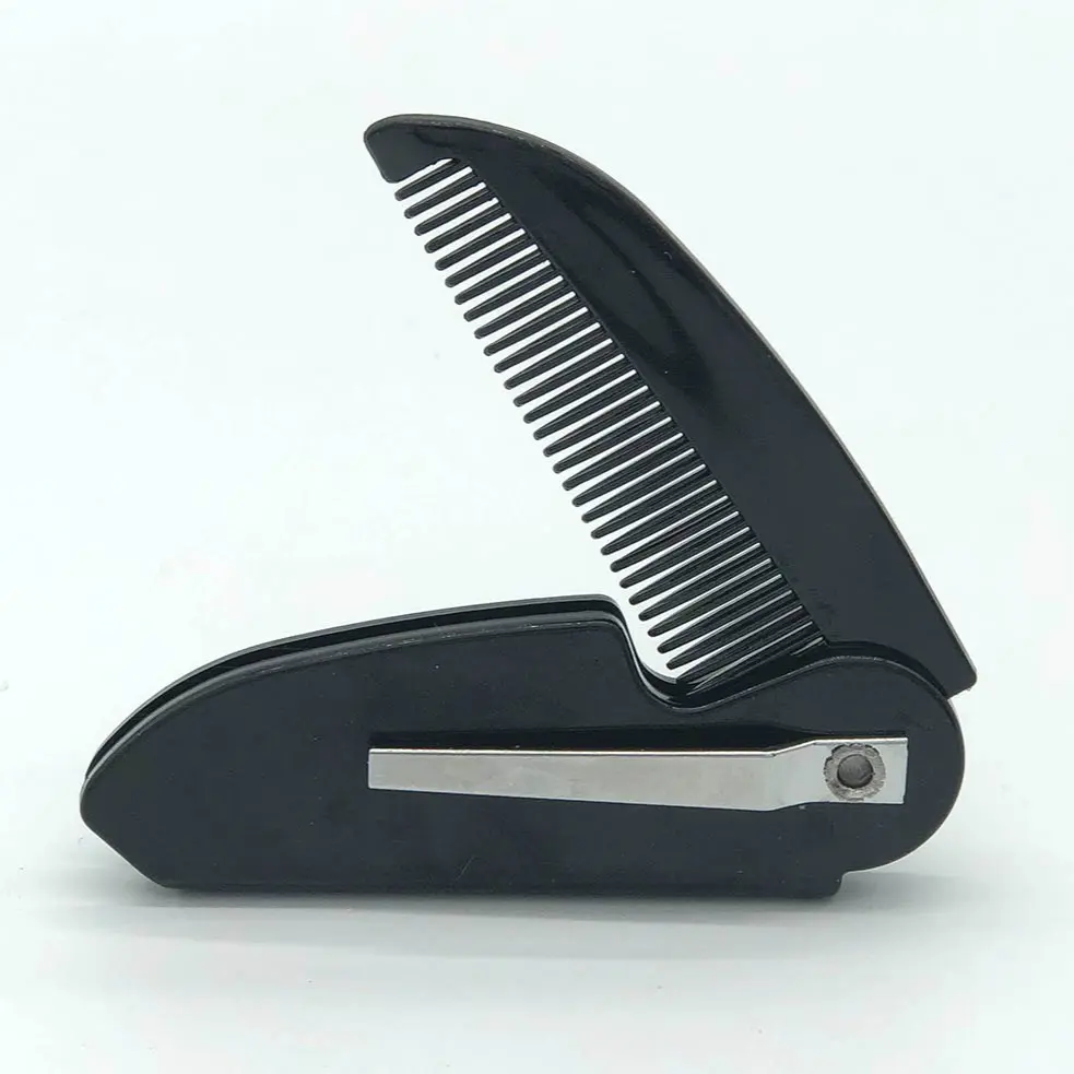 1pc Folding Beard Comb Mustache Comb Small Pocket Comb For Men Everyday Grooming And Hair Care Travel Essentials