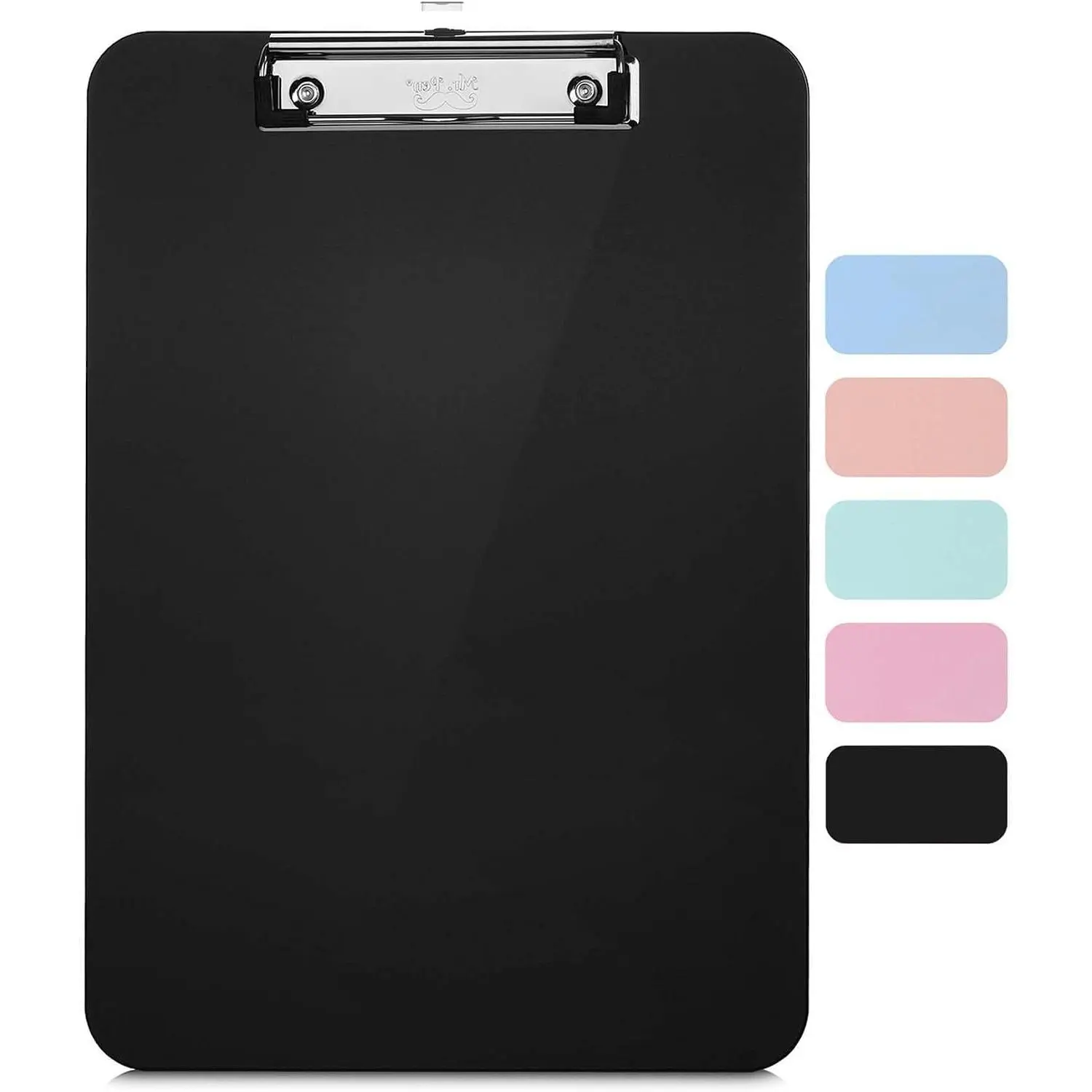 - Plastic Clipboard, Letter Size, Black | Low-Profile Metal Clip with Retractable  Hole for School, Office & Daily Use