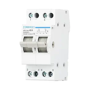 Mini Manual Transfer Switch,AC110V/240V Manual Switching, Mini Dual Power Switch for Home &Generator，Fast Switching DIN Rail Mounted Changeover Switch