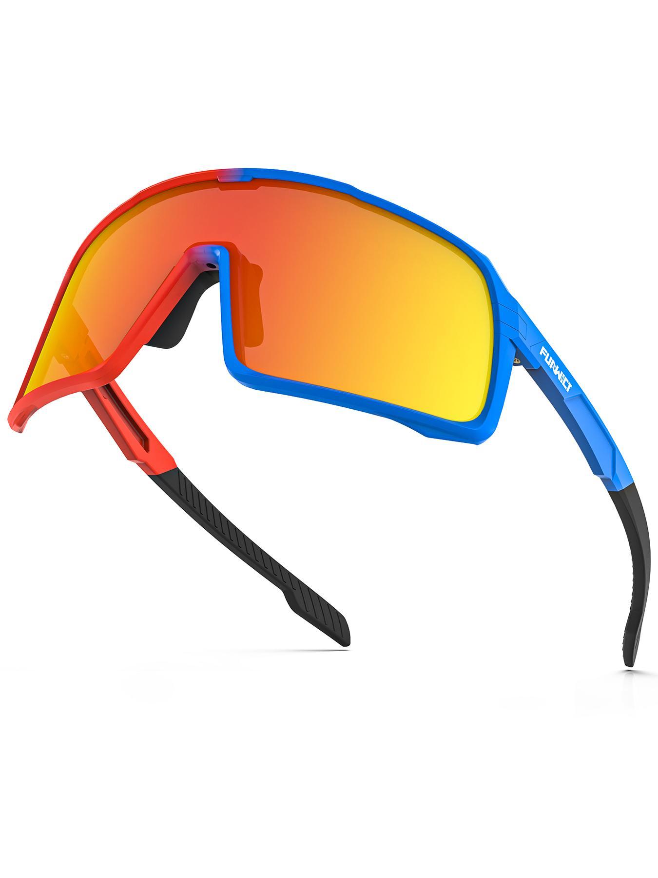 Polarized Sunglasses, Outdoor Sports Protective Glasses, Lightweight Eyewear for Cycling Fishing Hiking Jogging