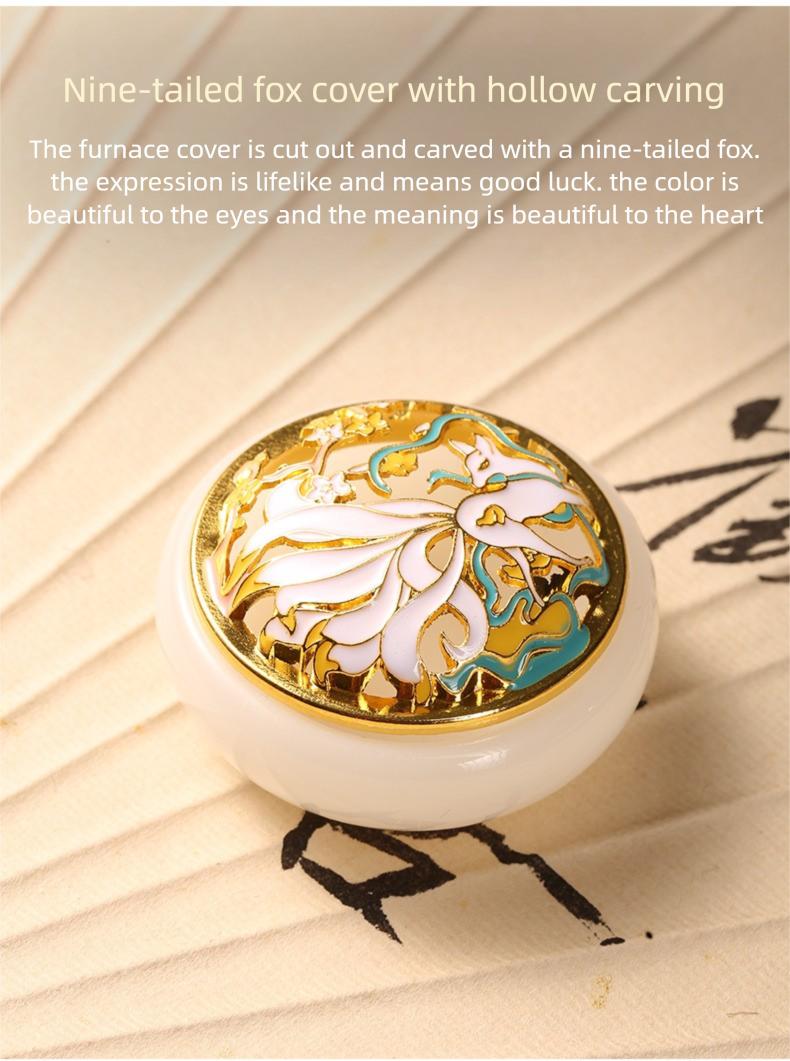 Colored Glaze Incense Burner for Coil Incense Agarwood & Sandalwood Smoke-Free Powder Cloud Style Household Tool Enhances Aroma Ideal for Agarwood & Sandalwood incense stick holder