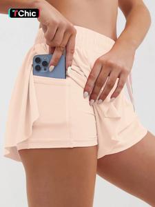 women's solid drawstring waist shorts, pocket tennis shorts, shorts for women, micro shorts, ladies sportswear clothing for tennis running gym, going out bottoms, activewear, golf attire
