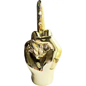 Decor  Finger Statue 7.8" Hand Sculpture for Table,Desk, Gifts