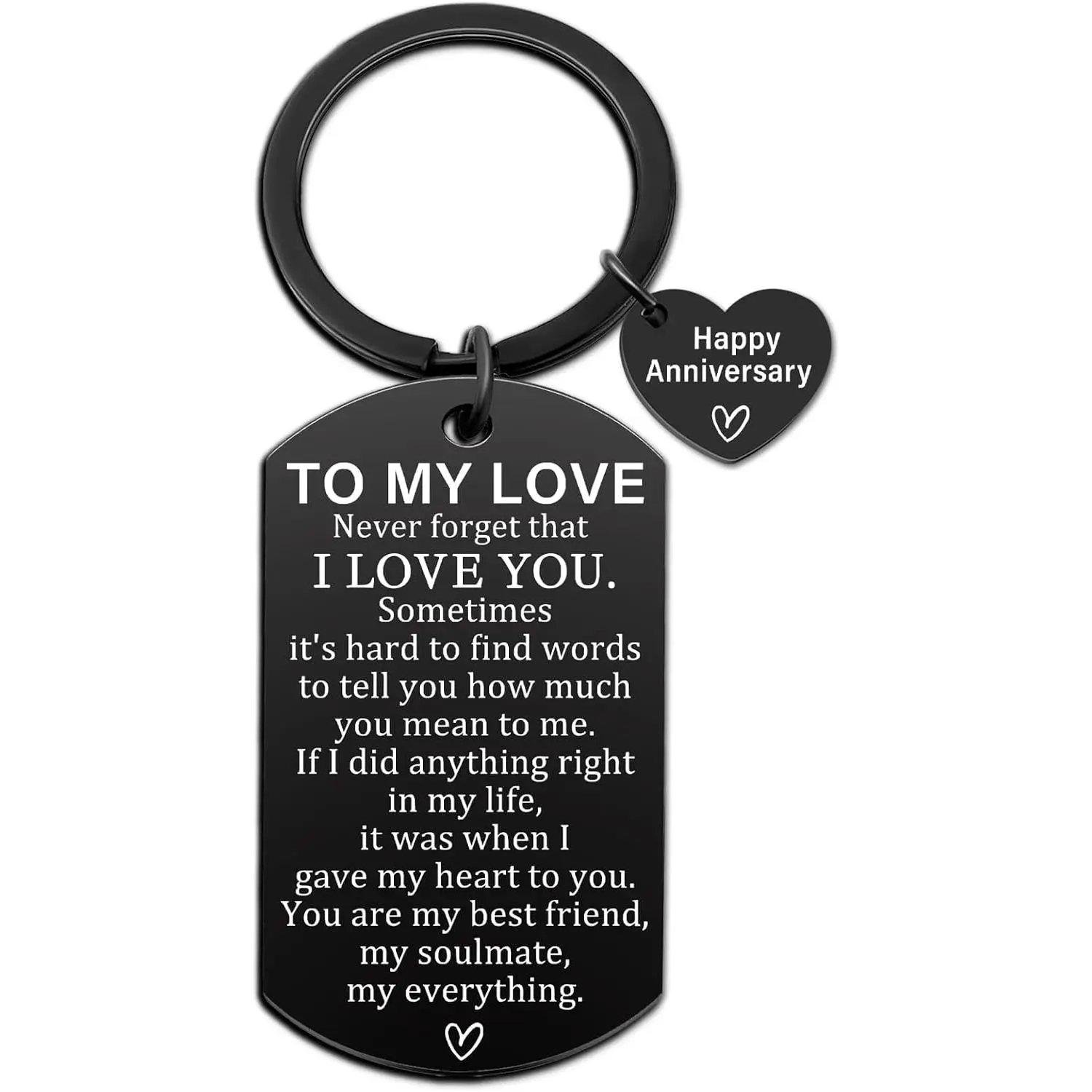To My Love  Gifts for Husband Boyfriend Soulmate Anniversary Birthday Gifts for Him from Wife I Love You   Happy Anniversary Birthday