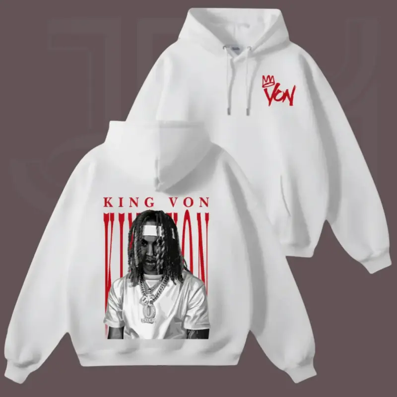 Women's Cotton Casual Hoodie-Tshirt Top - Street Rap Graphic, Urban Hip Hop, Vintage Music Fan Unisex Design