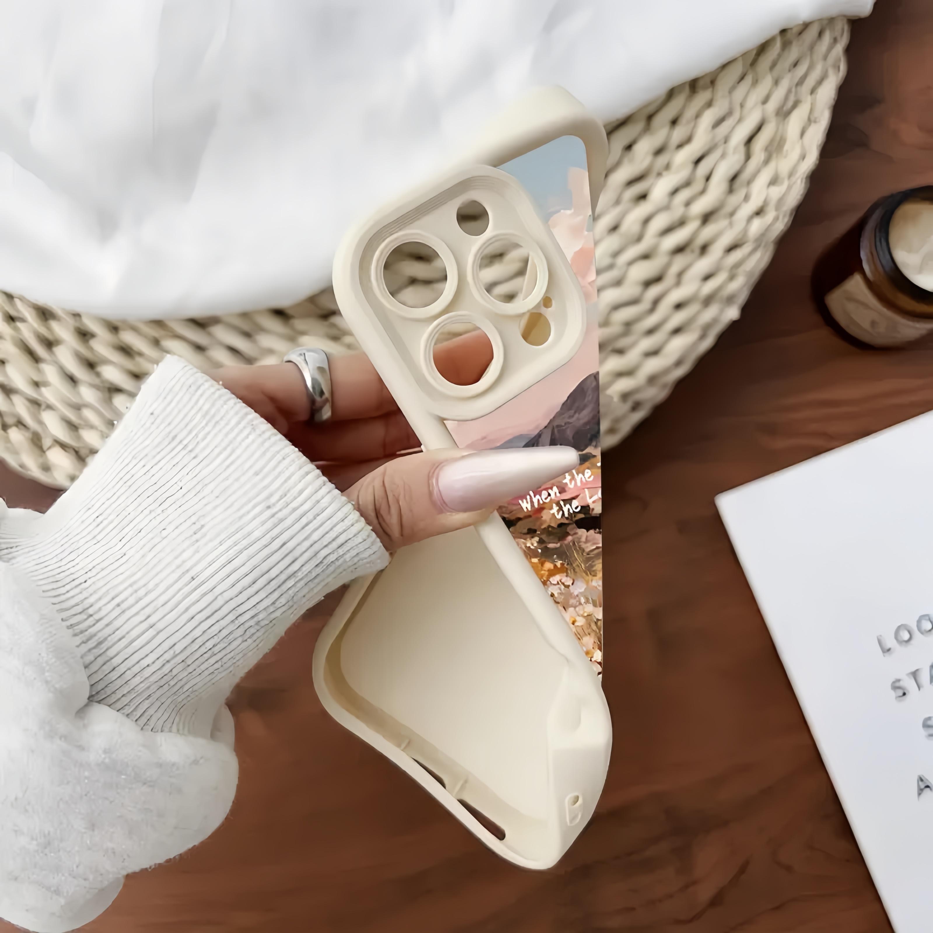 Wildflower Verse Soft TPU Case for iPhone 11-17/ProMax/X/XS/XSMax - Slim Fit, 1.2mm Raised Lips, Non-Slip, Durable Silicone, Shockproof Protection