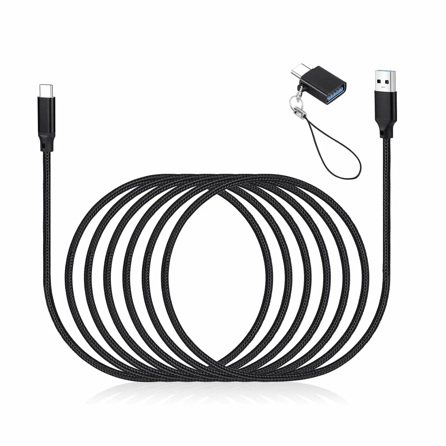USB C Cable for Elgato 4K S, 4K X, HD60 S+, HD60 X Game Capture Card & Wave 3, XLR Condenser Mic - Super Fast Charging Cable with Adapter, 6.6ft Long
