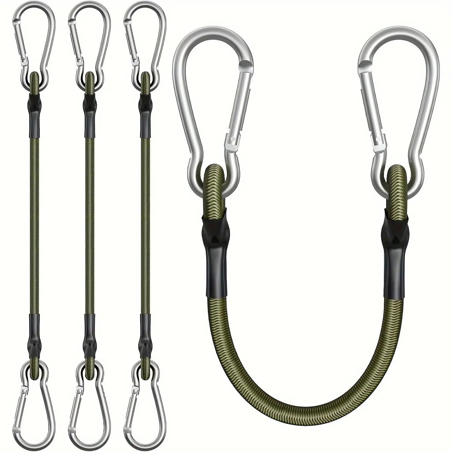 Elastic rope with hook-flexible and durable | suitable for camping, luggage, goods, etc.