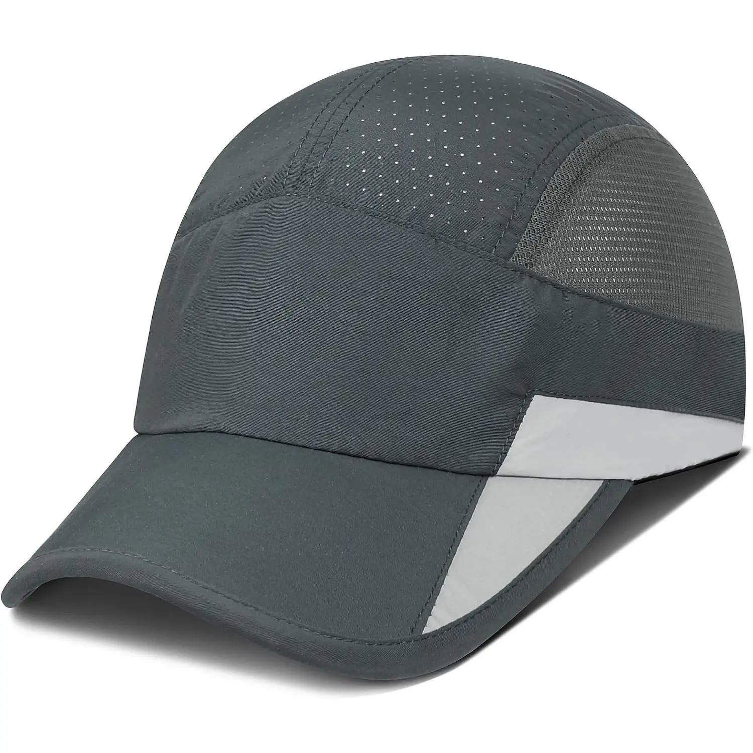 Unisex Unstructured Reflective Breathable Synthetic Cap for Hiking, Outdoor Sports & Quick Dry Use