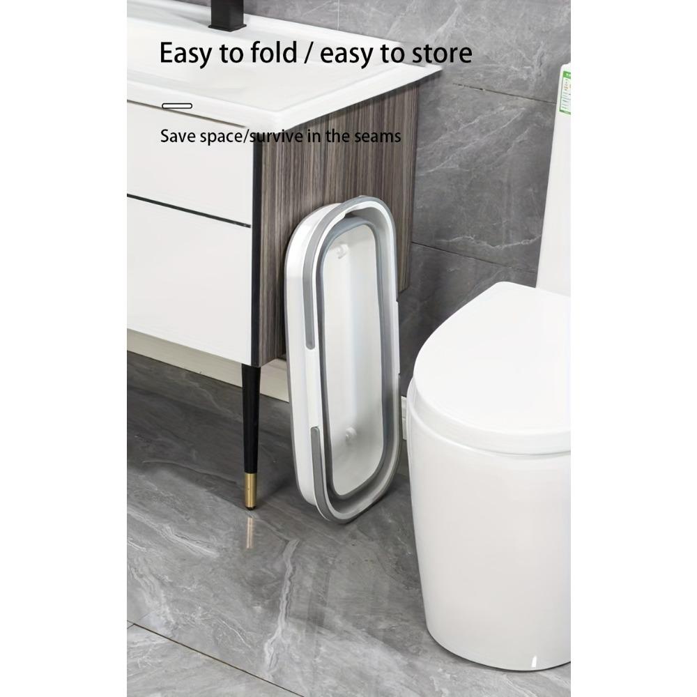 1pc 4.49gal Collapsible Bucket with Wheels - Heavy-Duty Portable Water Carrier, Foldable Large Capacity Tub for Car Wash, Pet Bath, Camping & Outdoor Use, Leak-Proof Mobile Water Pail with Handle, Ideal for S,, Garden & Emergency