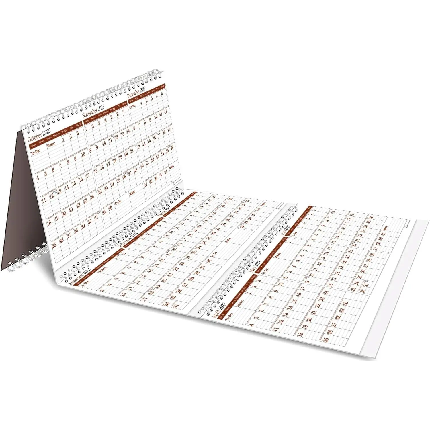 2026-2030 Yearly Wall Calendar, Quarterly Planner, Move a Page, Julian Date, July 2026 to June 2030, Thick Paper, Vertical, Rolling 12 months, 36" x 17", 4 Full Years, 48 Months