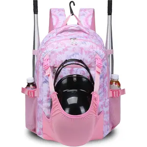 Baseball Softball Backpack for  Boys Girls 6-8 8-12 12-14 Large Youth Bat Bag for Gear Storage Baseball Softball Tball Equipment  Pack with Separate Shoe Bag