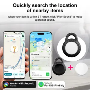 Global Tracking Backpack Locator, No Monthly Fee, Dual System iOS and Android, Replaceable Battery, Fits Keys, Pets, Luggage, ID