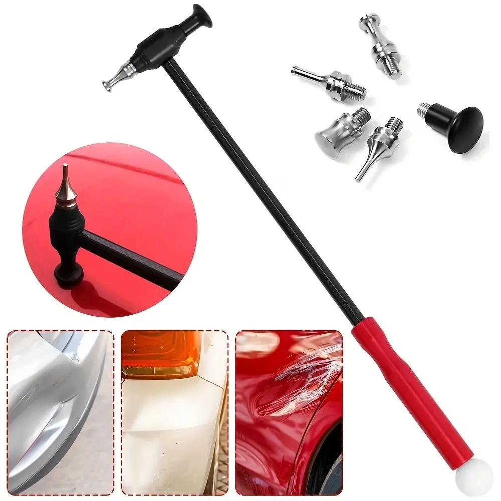 Durable Dent Repair Hammer Tool Set, Scratch-Free Dent Fixing Hammer, Car Dent Remover, Car Repair Tools, Auto Repair Supplies, Ideal for Car Body, Refrigerator, Motorcycle Body Repairs