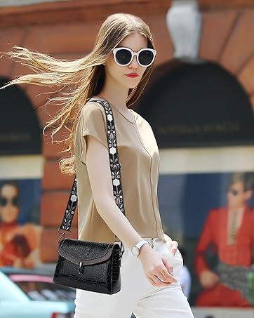 Crossbody Straps for Purses Silver Hardware Purse Strap Wide Shoulder Strap Adjustable Replacement