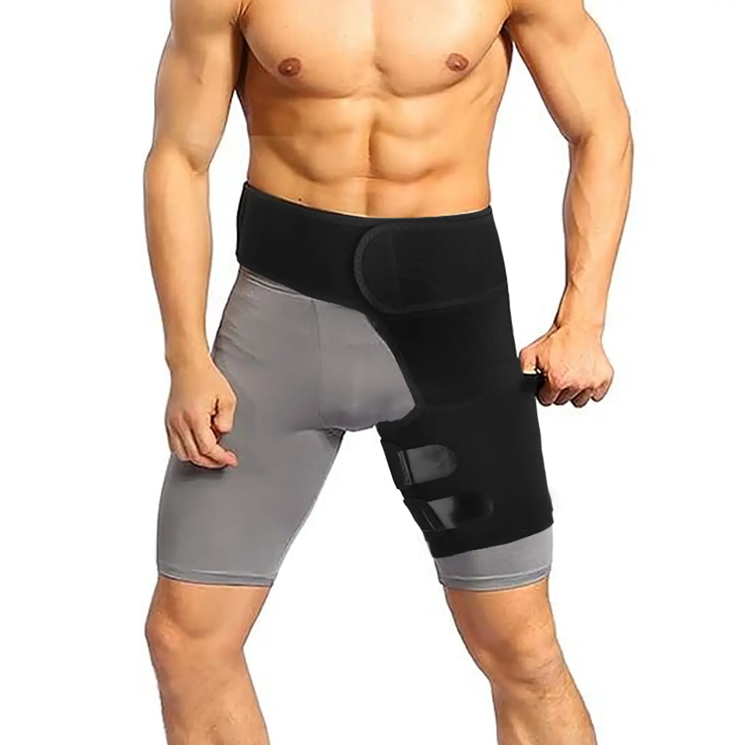 Hip Brace for Sciatica Pain Relief, Groin & Thigh Compression Support Sleeve for Men Women, Hamstring Tendinitis Wrap.