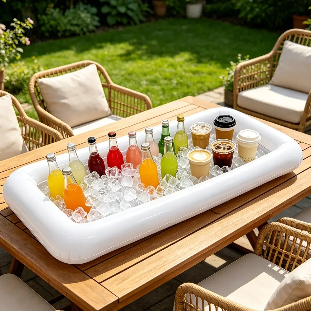 Outdoor BBQ Picnic Inflatable Ice Bar Pool Party Supplies, Perfect for Summer Events, Durable Design, Easy Setup & Storage