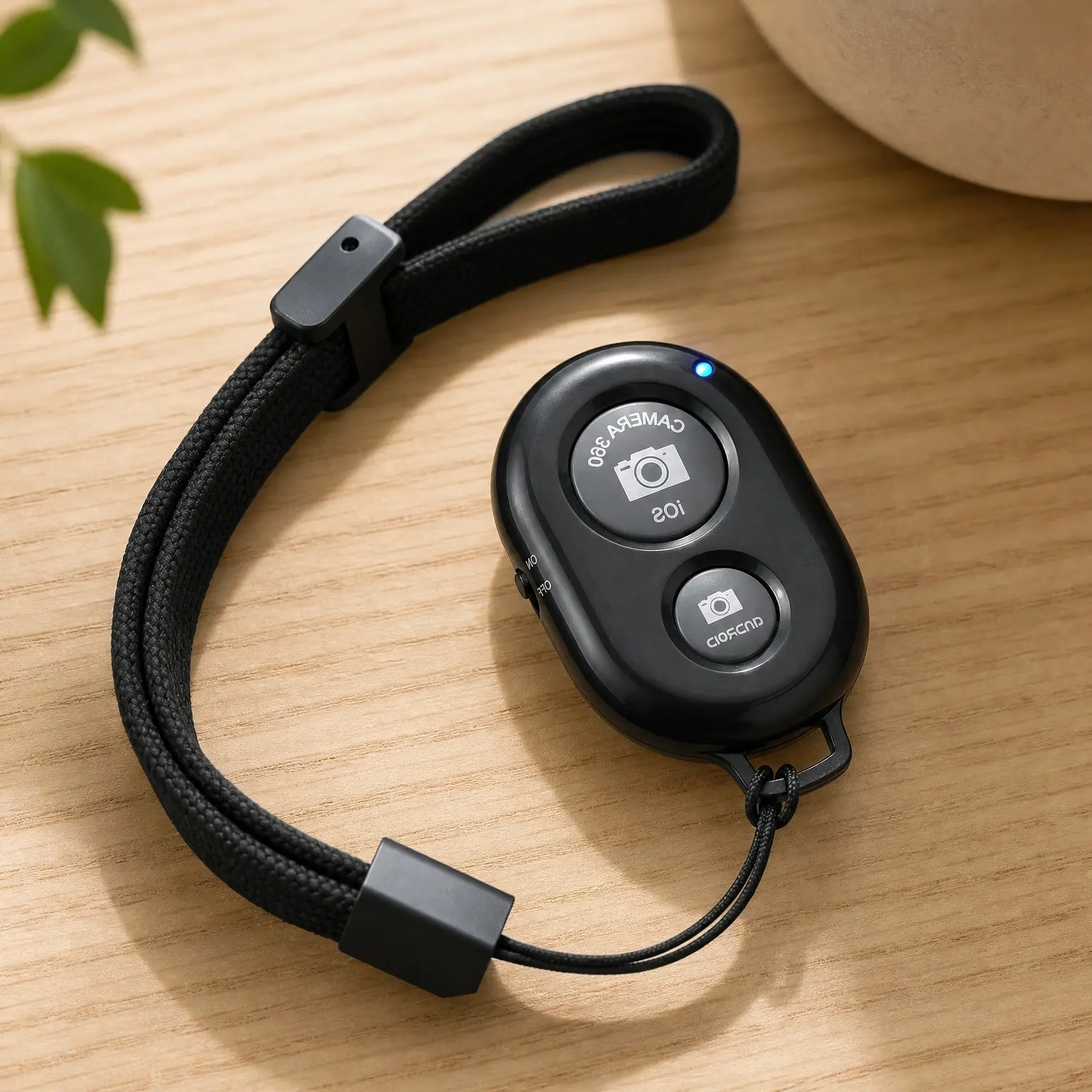 Camera Shutter Remote Control with Bluetooth Wireless Technology - Create Amazing Photos and Videos Hands-Free - Works with Most Smartphones and Tablets (iOS and Android)Gift