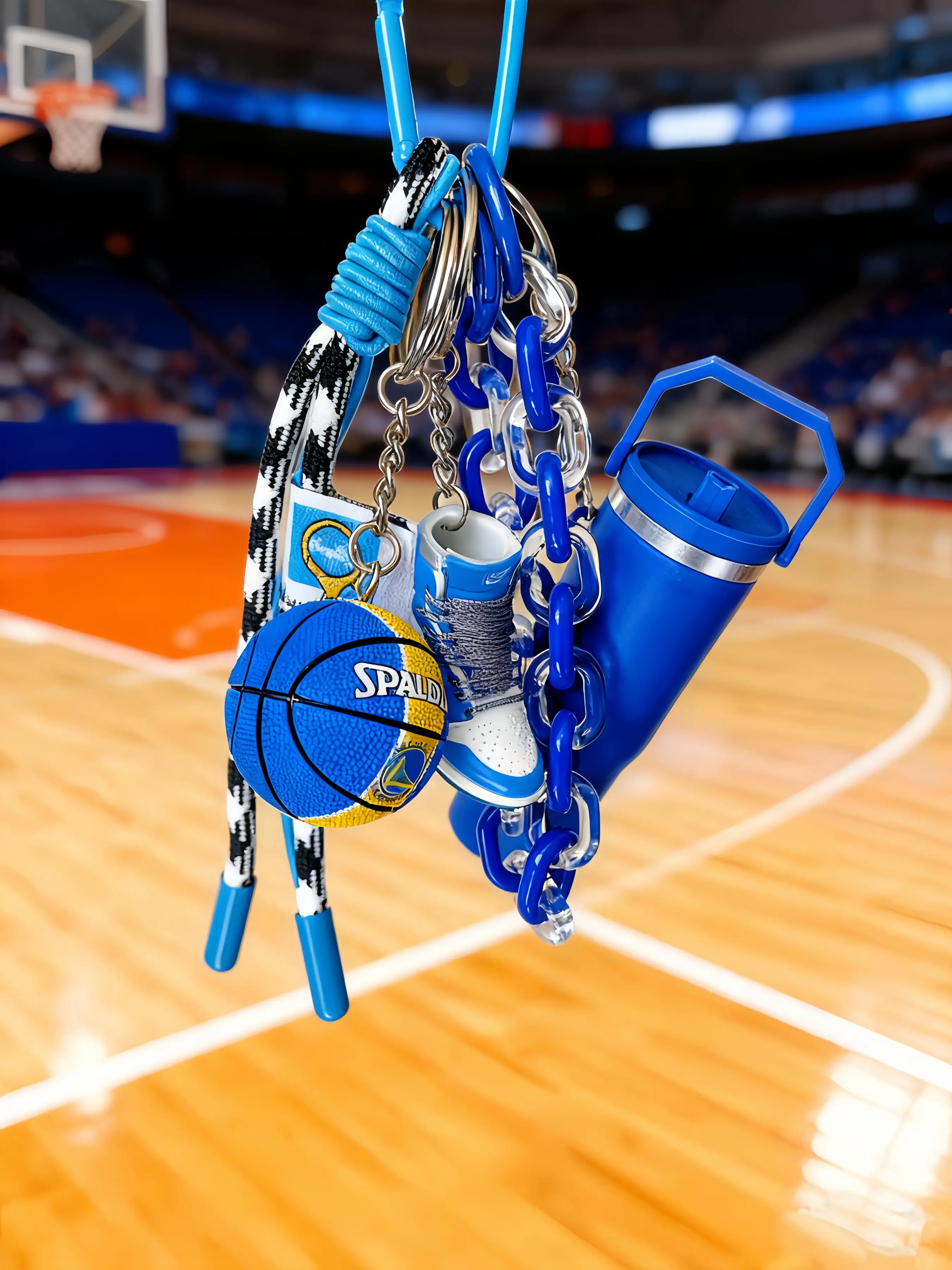 Basketball Theme Bag Charm, Sports Hanging Decor, Basketball Peripheral Accessory, Charms For Bags, Street Style, All Seasons, Plain Pattern
