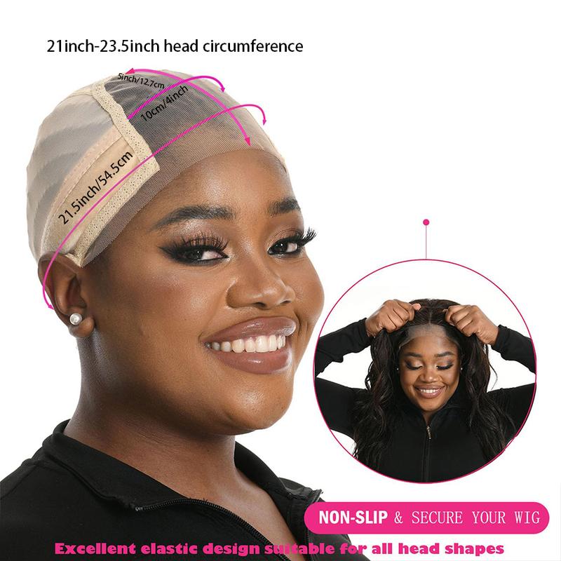 Lace Wig Grip Cap for Women, Transparent Lace Wig Caps, Non Slip Wig Gripper for Keeping Wigs in Place, Adjustable Wig Cap with Grip Headband