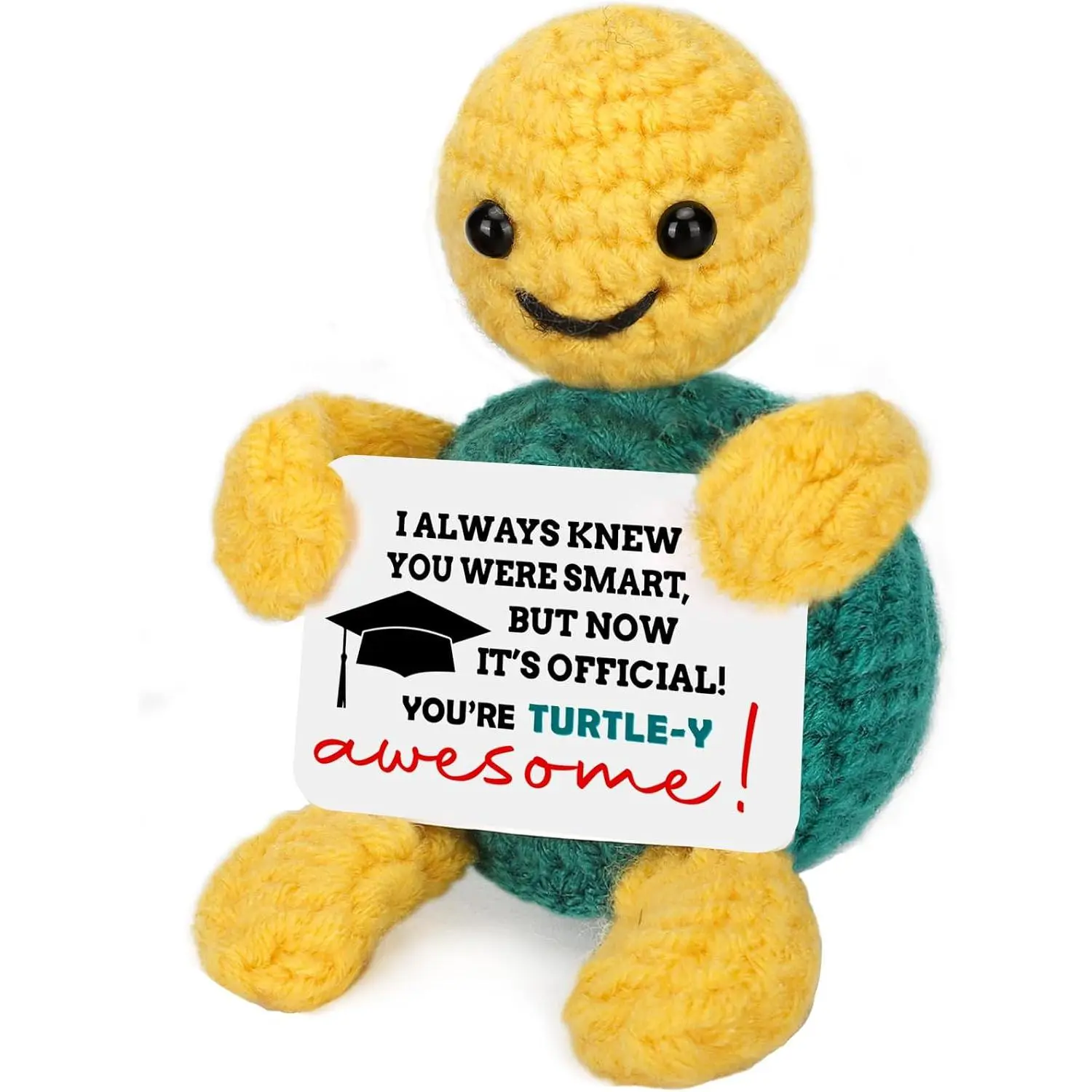 Funny Turtle Graduation  for Her Him Women Men Graduation Decorations College Graduation Congratulations Gifts for Nurse Girls Boys   Emotional Positive Crochet Turtle