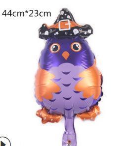 25Pcs Mini Halloween Pumpkin Ghost Foil Balloons Bat Skull Pumpkin Air Globos Kids Toys Horror Halloween Night Party Decorations